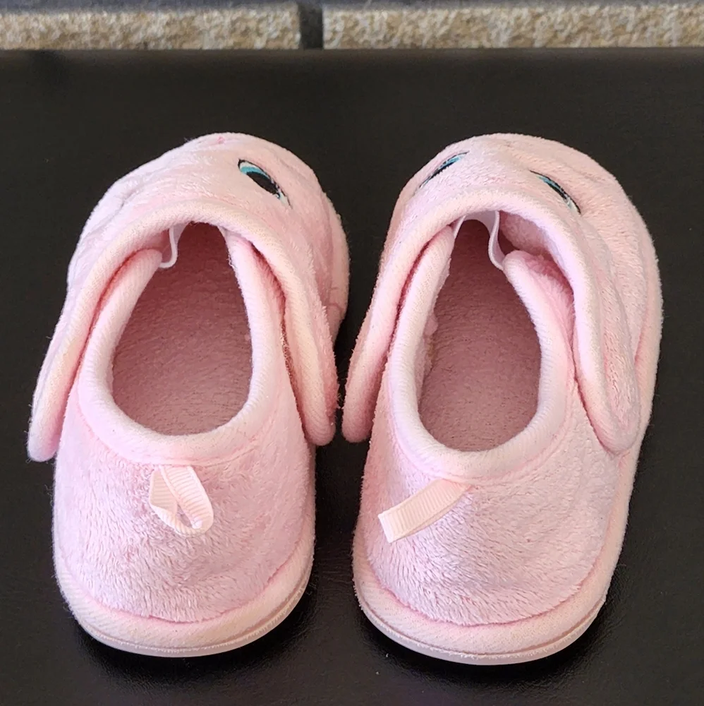 Bunny Pink Slipper for Girls Toddler Size Large 9-10